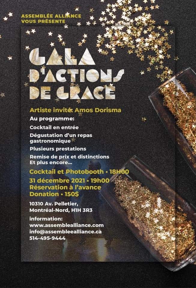 Gala Actions De Grâce 2021 - Assemblée Alliance